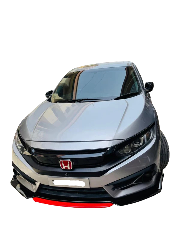 Car Front Bumper Splitter ABS Plastic - 4Pcs
