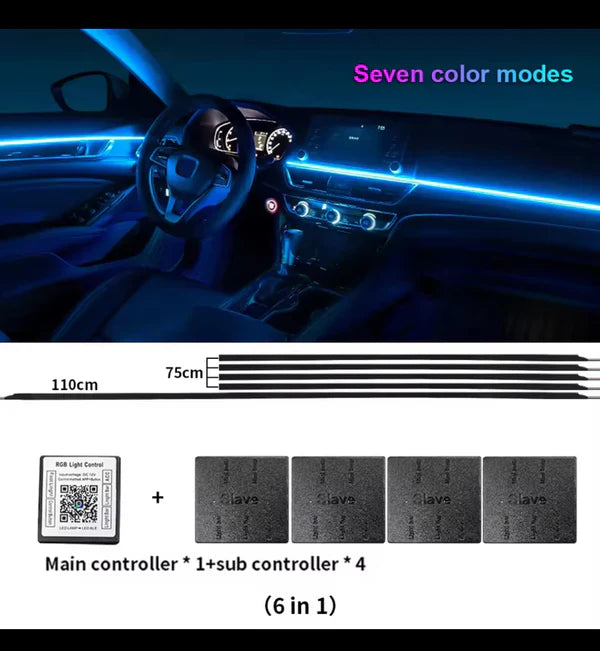 2Pcs Car Dashboard Ambient Light strip - Premium Quality