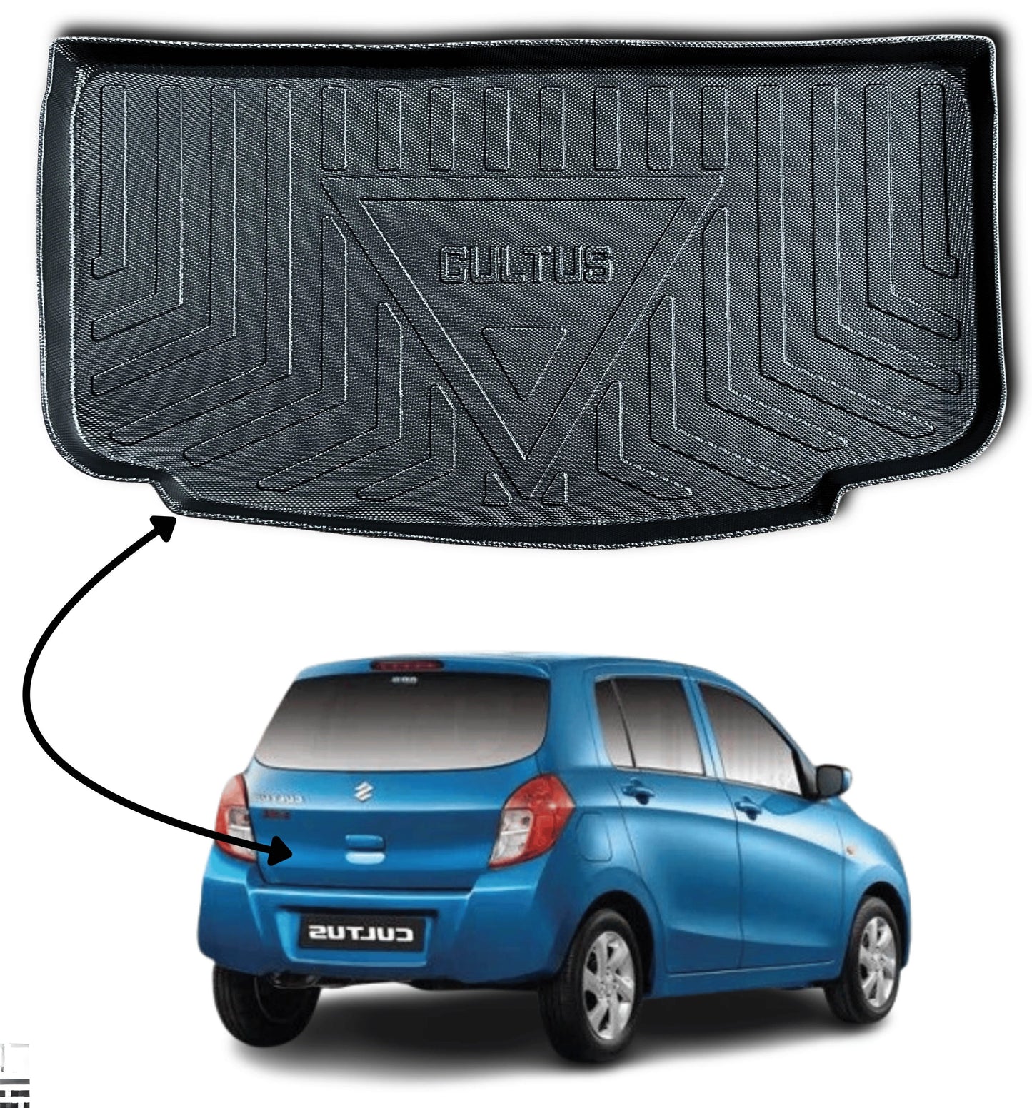 SUZUKI CULTUS 2017-PRESENT TPE PLASTIC CAR TRUNK MAT
